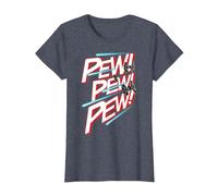 Star Wars TIE Fighter Pew Pew Blaster Text T-Shirt, Women, Heather Blue, 3X-Large