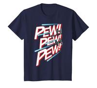 Star Wars TIE Fighter Pew Pew Blaster Text T-Shirt, Youth, Navy Blue, 2T