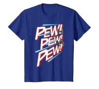 Star Wars TIE Fighter Pew Pew Blaster Text T-Shirt, Youth, Royal Blue, X-Small