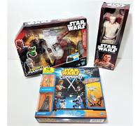 STAR WARS TOY BUNDLE=NEW+BOXED=DISNEY ANAKIN JEDI SPEEDER MASHERS+HASBRO REY+SET