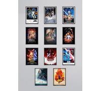 Star Wars Trilogy Bumper 11 Poster Set - Star Wars - Episode 1,2 & 3, Phantom Menace, Attack of the Clones, Revenge of the Sith, The Force Awakens, and more! Poster/Print/Picture - A4 Set