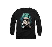Star Wars Trooper Street Glare Long Sleeve T-Shirt, Black | Size: Small Star Wars Black S