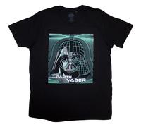 Star Wars Unisex T-Shirt: Vader Grid Mask (Medium)