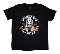 (XXL, Black) Star Wars Speeder Bike Galactic Empire T Shirt