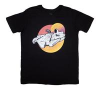 Millennium Falcon Twin Suns T Shirt Star Wars Black M