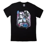Vader And Trooper Neon T Shirt Star Wars Black XXL