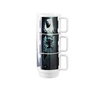 Star Wars 11-Oz Stacking Mugs - Princess Leia, Han Solo in Carbonite, and Lando