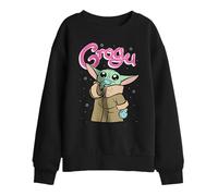 Star Wars Unisex Kids Star Wars Grogu Bubble Kids Sweatshirt, Black Sweatshirt