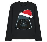 Star Wars Unisex Star Wars Darth Vader Christmas Santa Hat Unisex Long Sleeve T Shirt, Black T-Shirt