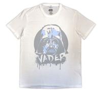 Darth Vader Spray Paint T Shirt Star Wars White XXL