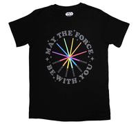 Star Wars Unisex T-Shirt: Rainbow Sabers (XX-Large)