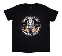 Speeder Bike Galactic Empire T Shirt Star Wars Black L