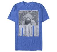 Star Wars Unisex's Words of Wisdom T-Shirt, Royal Blue Heather, 3XL