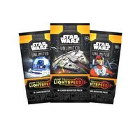 Star Wars Unlimited TCG - Jump to lightspeed Booster Packs, TCYM Authenticated Official Trading Card Game | Star Wars Game | Star Wars Games Collection (3 x Booster Packs)