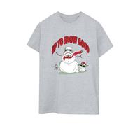 Star Wars Women's Up To Snow Good Boyfriend T-Shirt in Grey | Size: 2XL Star Wars Grey 2XL