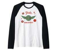 Star Wars Valentine's Day Yoda Greatest Funny Valentine Raglan Baseball Tee