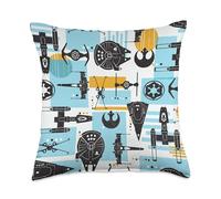 Star Wars Vehicles Millennium Falcon Color Block Throw Pillow, 18x18, Multicolor