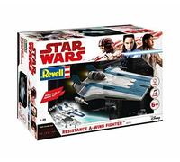 Star Wars VIII Build & Play Blue Resistance A-Wing Fighter Plastic Kit 1:44