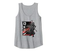Star Wars: Visions Anime The Duel Ronin Japanese Samurai Tank Top, Women, Heather Grey, Medium