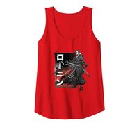 Star Wars: Visions Anime The Duel Ronin Japanese Samurai Tank Top, Women, Red, Medium