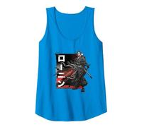Star Wars: Visions Anime The Duel Ronin Japanese Samurai Tank Top, Women, Sapphire Blue, Medium