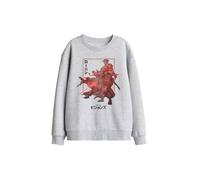 Star Wars Visions Ronin Kids Sweatshirt, Athletic Heather in Light Grey | Size: 5-6 Years Star Wars Light Grey 5-6 Years