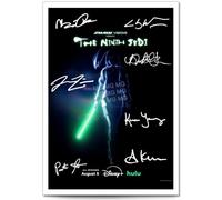 Star Wars Visions The Ninth Jedi Cast Signed Poster Print Picture Display Autograph Memorabilia Framed TV Series Fans Gift A4/A3 Kimiko Glenn Simu Liu