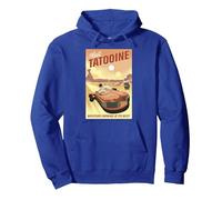 Star Wars Visit Tatooine Cartoon Poster Pullover Hoodie, Adult Unisex, Royal Blue, Medium