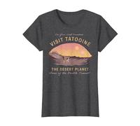 Star Wars Visit Tatooine The Desert Planet T-Shirt, Women, Dark Heather Grey, Medium