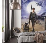 Children wallpaper Star Wars Huge Wall Mural Picture Poster Rey Blue Decor