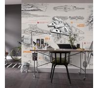 Star Wars paper wallpaper 368x254cm starships teenagers bedroom wall mural giant