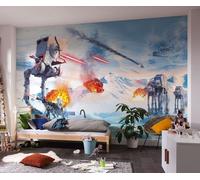 Star Wars wallpaper Hoth Showdown 400x250 cm Non-Woven home cinema WALL MURAL
