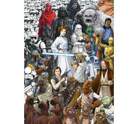 Children wallpaper Star Wars characters 254x184cm Yoda Han Solo Boba Fett Leia