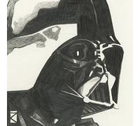 Star Wars WDC91219 Darth Vader Sketch Canvas Print, Cotton, Multi-Colour, 1.80 x 30.00 x 30.00 cm