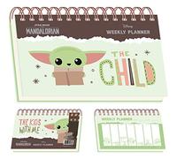 Star Wars Weekly Planner (The Mandalorian Kids with Me Design), A5 Desktop Daily Planner Pad, Work Planner, Star Wars Gifts for Men and Women - Official Merchandise