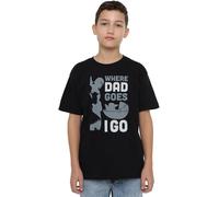 Star Wars Where Dad Goes I Go Boys T Shirt, Black, 7-8