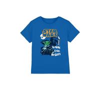 Star Wars Where I Go Poster Kids T-Shirt, Royal | Size: 12-13 Years Star Wars Royal 12-13 Years