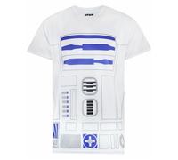 Star Wars White R2D2 Short Sleeved T-Shirt Mens