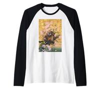 Star Wars Wicket The Ewok Spring Cherry Blossoms Sakura Art Raglan Baseball Tee