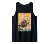 Star Wars Wicket The Ewok Spring Cherry Blossoms Sakura Art Tank Top