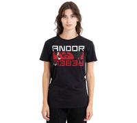 Star Wars Women's Andor Rebel Spy Ladies T Shirt, Black