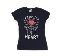 Star Wars Women's Catch My Heart Cotton T-Shirt in Navy | Size: Large Star Wars Navy L