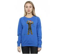 Star Wars Women's Chewbacca Christmas Lights Sweatshirt in Blue | Size: 2XL Star Wars Blue 2XL