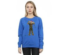 Star Wars Women's Chewbacca Christmas Lights Sweatshirt in Blue | Size: XL Star Wars Blue XL