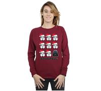 Star Wars Women's Christmas Humbug Sweatshirt in Burgundy | Size: Medium Star Wars Burgundy M