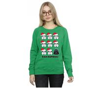 Star Wars Women's Christmas Humbug Sweatshirt in Green | Size: Small Star Wars Green S