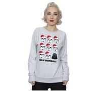 Star Wars Women's Christmas Humbug Sweatshirt in Grey | Size: 2XL Star Wars Grey 2XL