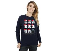 Star Wars Women's Christmas Humbug Sweatshirt in Navy | Size: 2XL Star Wars Navy 2XL