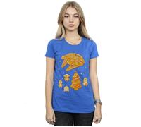 Star Wars Women's Gingerbread Rebels Cotton T-Shirt in Blue | Size: 2XL Star Wars Blue 2XL