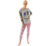 Star Wars Pyjamas Women's Princess Leia Leggings Loungepants & T-Shirt PJ Set Grey